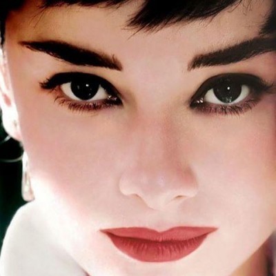 Audrey Hepburn detail řas